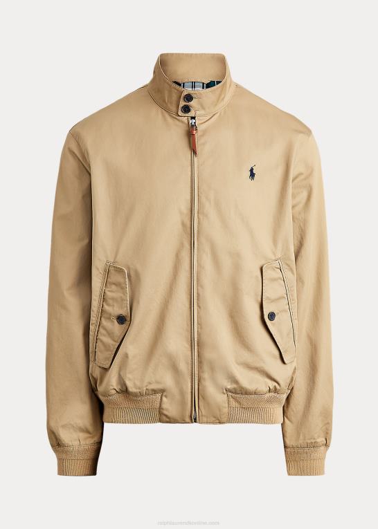 cafe tan Mænd Ralph Lauren bomuldstwill jakke Z426B8582