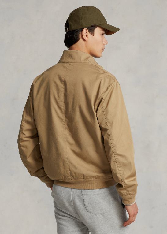 cafe tan Mænd Ralph Lauren bomuldstwill jakke Z426B8582