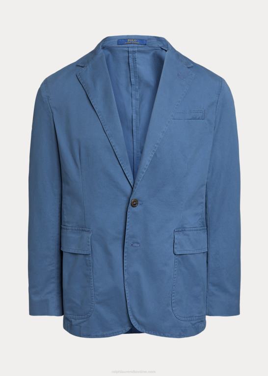 clancy blå Mænd Ralph Lauren polo ukonstrueret stretch chino jakke Z426B616