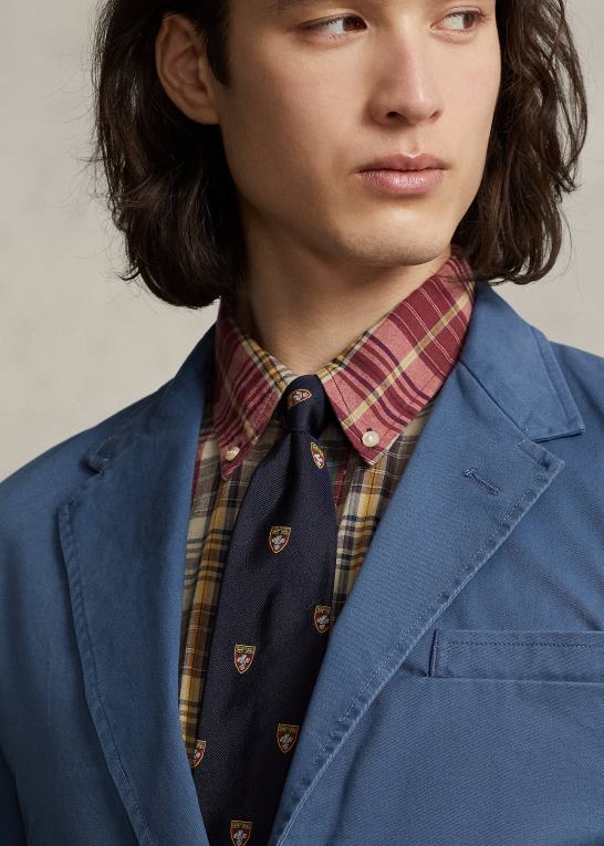 clancy blå Mænd Ralph Lauren polo ukonstrueret stretch chino jakke Z426B616