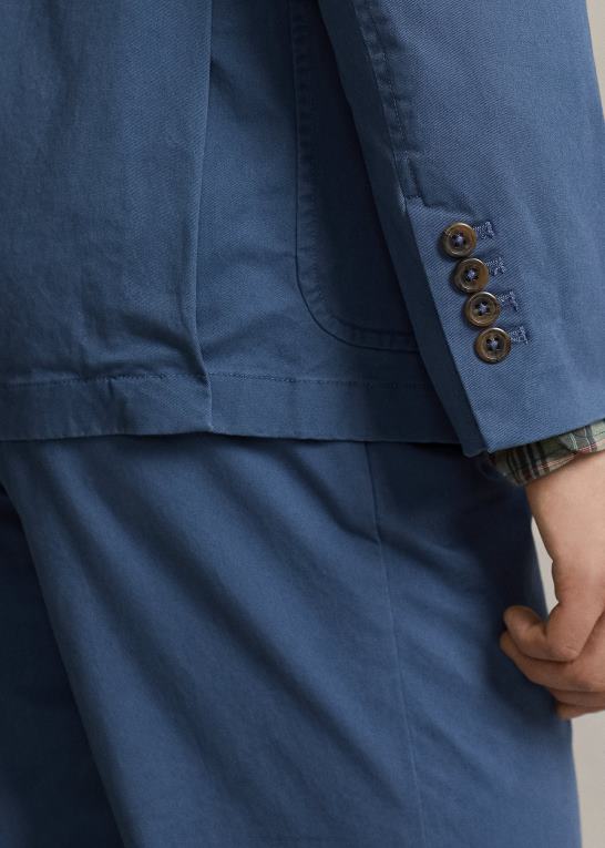 clancy blå Mænd Ralph Lauren polo ukonstrueret stretch chino jakke Z426B616