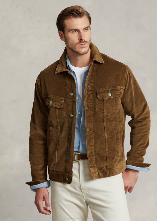 ferrol Mænd Ralph Lauren stretch fløjlsbukser trucker jakke Z426B1811