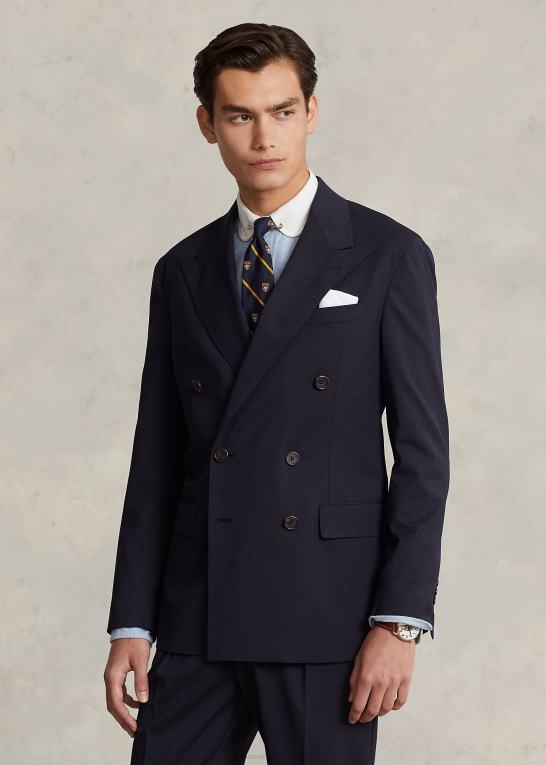 flåde Mænd Ralph Lauren polo blød stretch twill jakkesæt Z426B1025