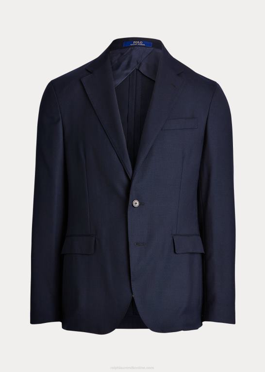 flåde Mænd Ralph Lauren polo blød uld oxford jakkesæt Z426B540