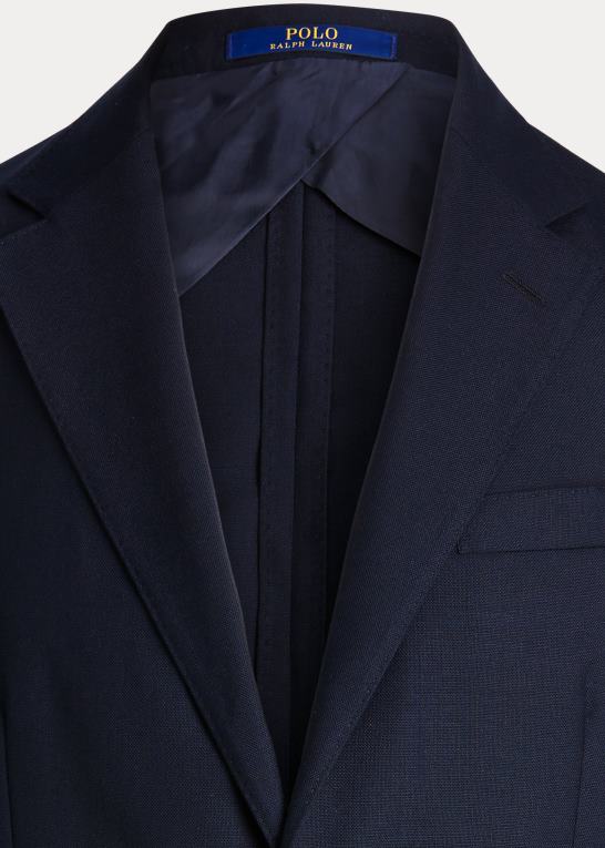 flåde Mænd Ralph Lauren polo blød uld oxford jakkesæt Z426B540