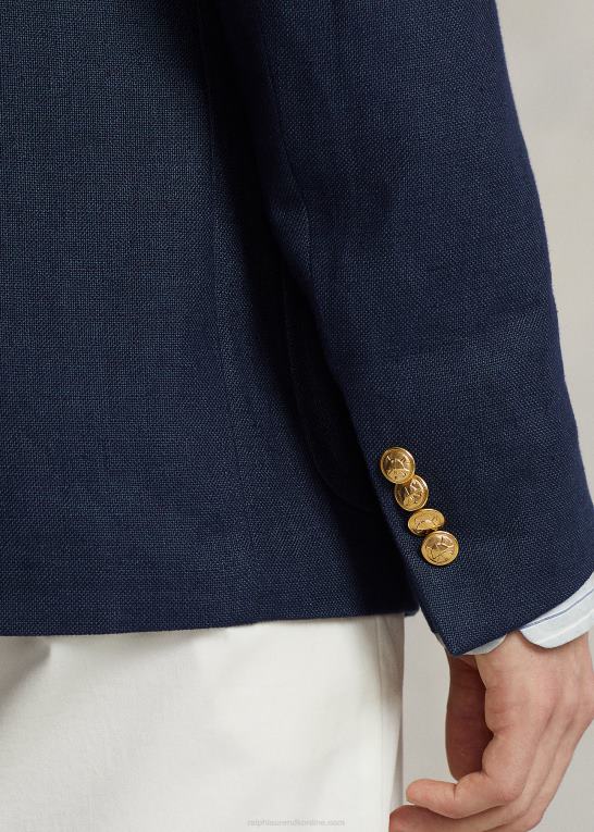 flåde Mænd Ralph Lauren polo jakkesæt i blød hør Z426B1167