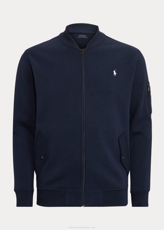 flyverflåde Mænd Ralph Lauren dobbeltstrikket bomberjakke Z426B1918