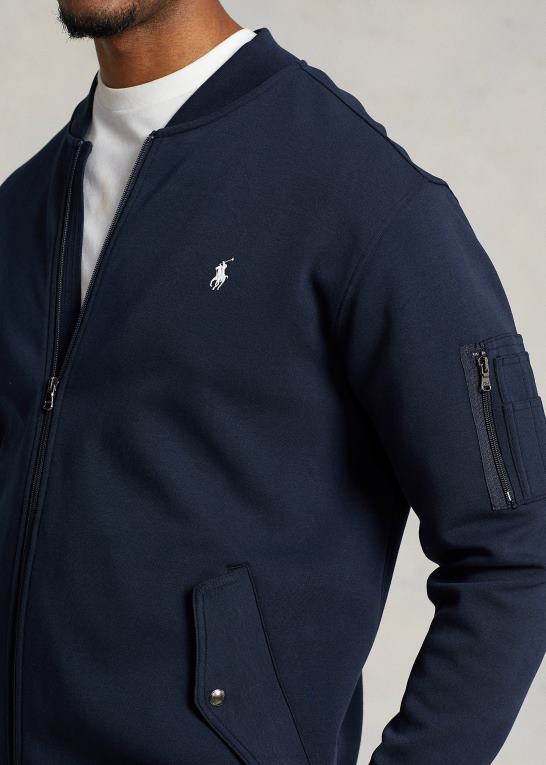 flyverflåde Mænd Ralph Lauren dobbeltstrikket bomberjakke Z426B1918