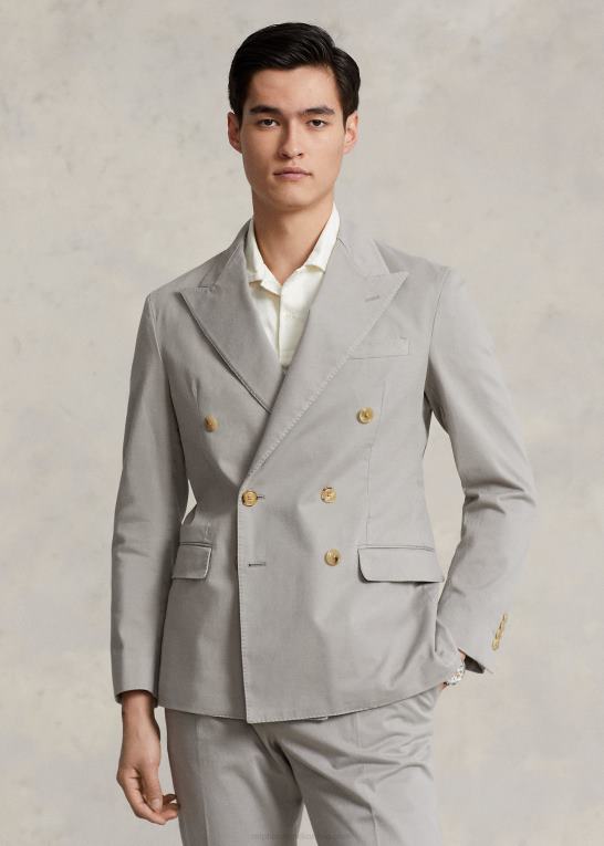 grå tåge Mænd Ralph Lauren polo blød stretch chino jakkesæt Z426B1118