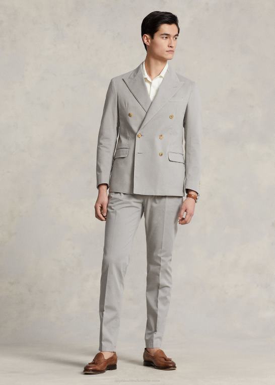 grå tåge Mænd Ralph Lauren polo blød stretch chino jakkesæt Z426B1118