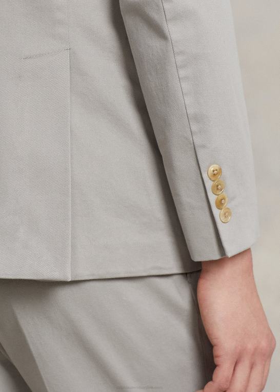 grå tåge Mænd Ralph Lauren polo blød stretch chino jakkesæt Z426B1118