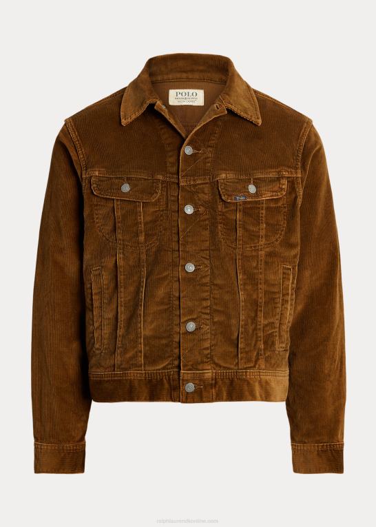 kaki Mænd Ralph Lauren stretch fløjlsbukser trucker jakke Z426B8492