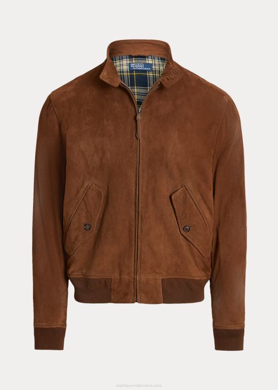land brun Mænd Ralph Lauren ruskindsjakke Z426B138