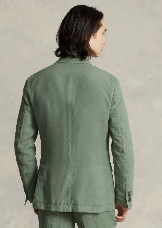 last grøn Mænd Ralph Lauren polo jakkesæt i blød hør Z426B8458