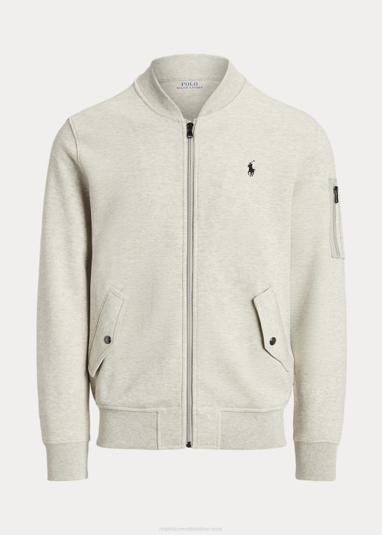 let sportslyng Mænd Ralph Lauren dobbeltstrikket bomberjakke Z426B568
