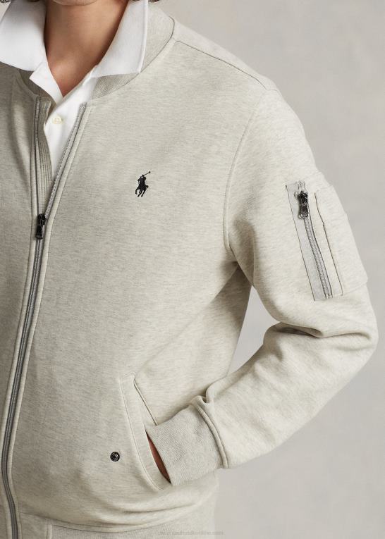 let sportslyng Mænd Ralph Lauren dobbeltstrikket bomberjakke Z426B568