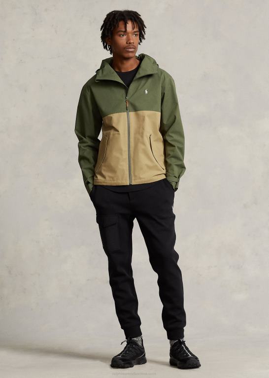 mørk salvie multi Mænd Ralph Lauren vandafvisende hættejakke Z426B1174