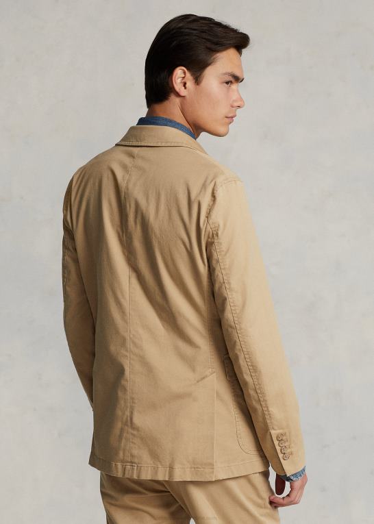 monument tan Mænd Ralph Lauren polo ukonstrueret stretch chino jakke Z426B613