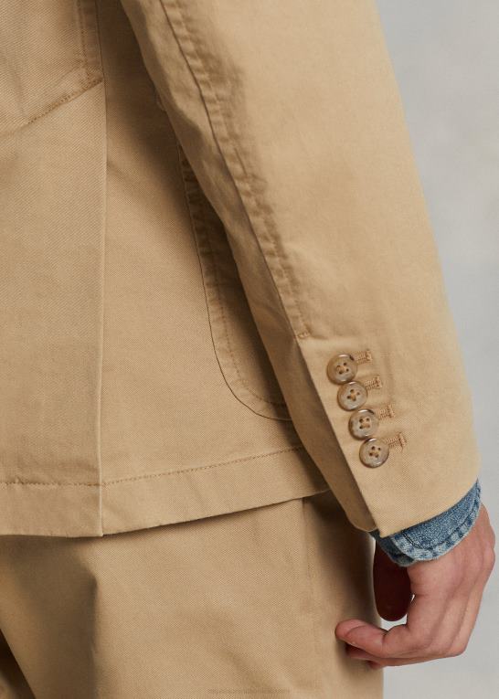 monument tan Mænd Ralph Lauren polo ukonstrueret stretch chino jakke Z426B613