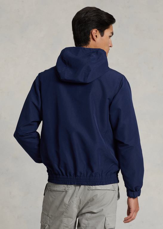 newport flåde Mænd Ralph Lauren pakbar vandafvisende hættejakke Z426B1207