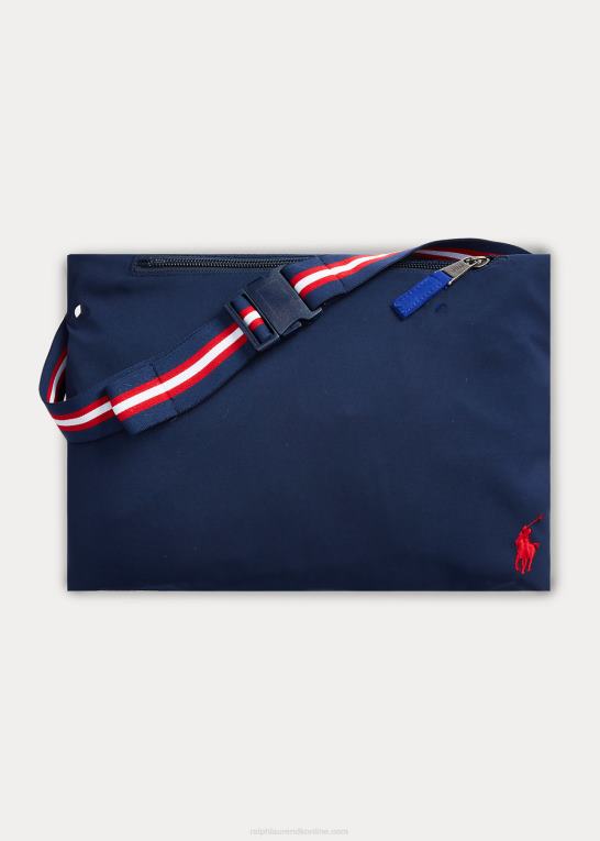 newport flåde Mænd Ralph Lauren pakbar vandafvisende hættejakke Z426B1207