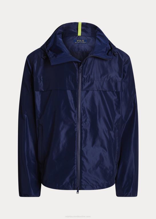 newport flåde Mænd Ralph Lauren vandafvisende hættejakke Z426B8384