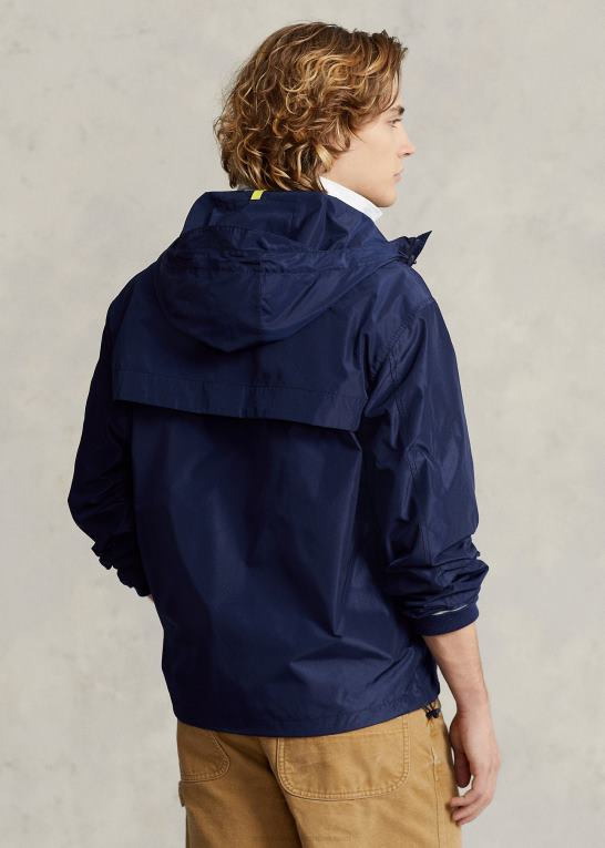 newport flåde Mænd Ralph Lauren vandafvisende hættejakke Z426B8384