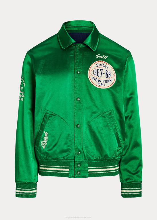 newport navy/royal Mænd Ralph Lauren vendbar varsity-inspireret jakke Z426B1073