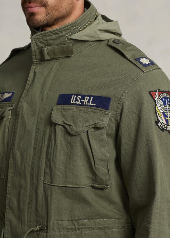 olivenbjerg/pletter Mænd Ralph Lauren den ikoniske feltjakke Z426B1797