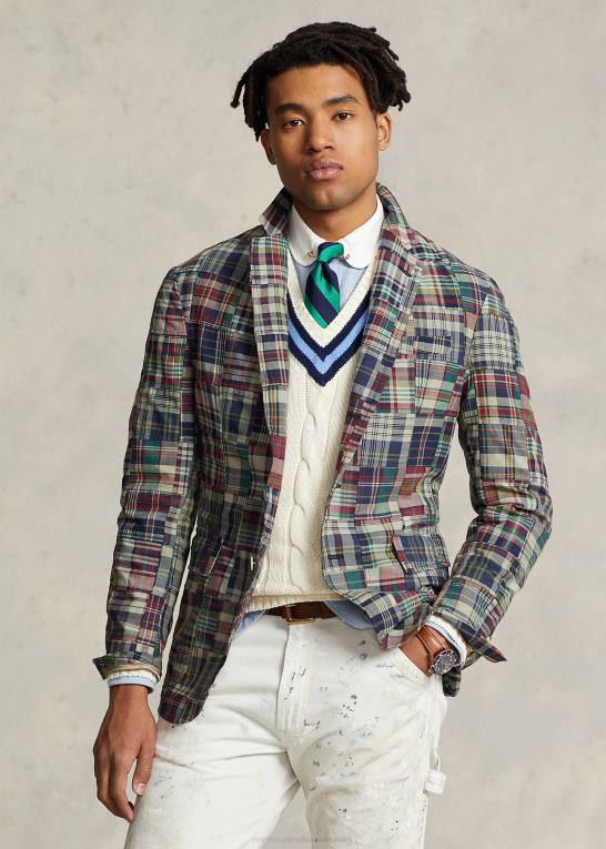 patchwork Mænd Ralph Lauren polo blød patchwork madras jakkesæt Z426B1120
