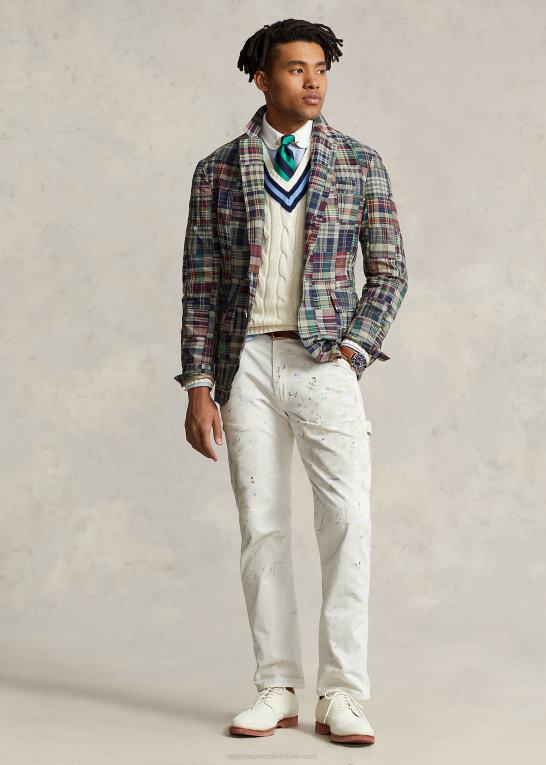 patchwork Mænd Ralph Lauren polo blød patchwork madras jakkesæt Z426B1120