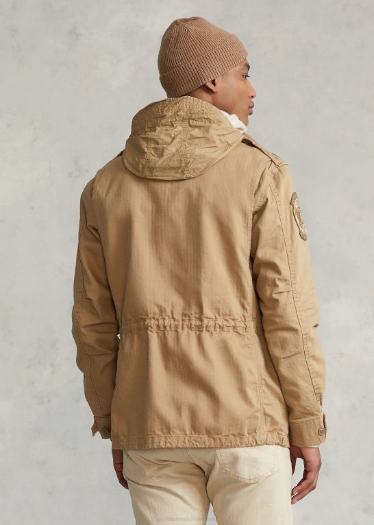 ørken kaki Mænd Ralph Lauren den ikoniske feltjakke Z426B955
