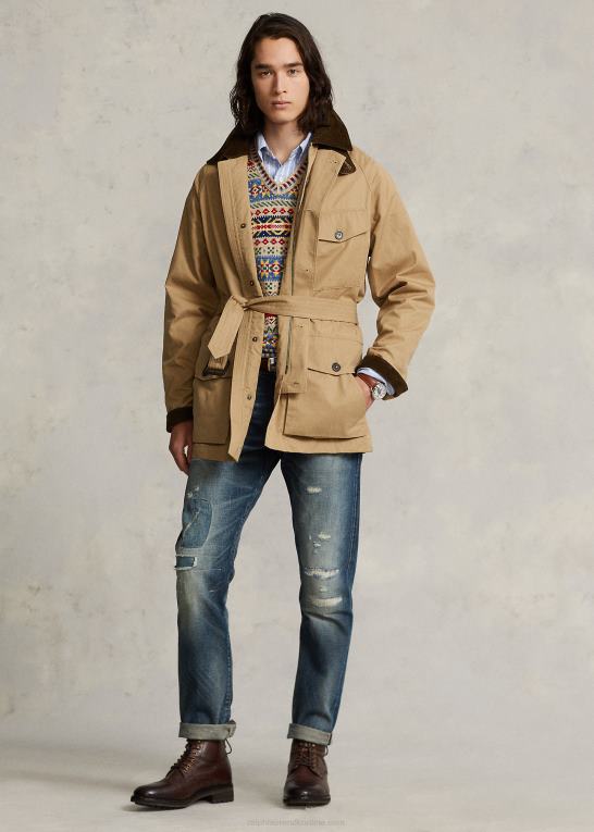 ørken kaki Mænd Ralph Lauren ventilerende bæltejakke Z426B1285