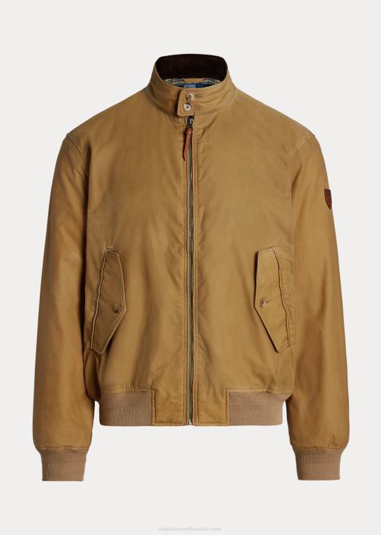 ørken kaki Mænd Ralph Lauren voksdug jakke Z426B125