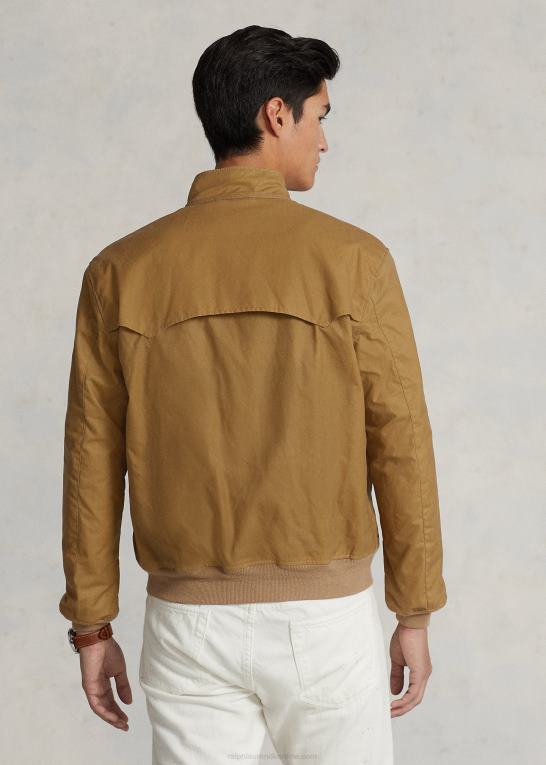 ørken kaki Mænd Ralph Lauren voksdug jakke Z426B125