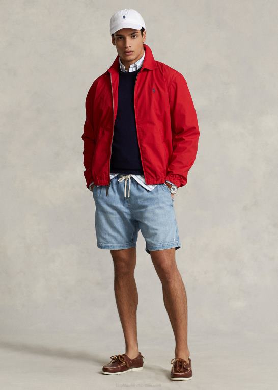 rl 2000 rød Mænd Ralph Lauren bayport poplin jakke Z426B1106