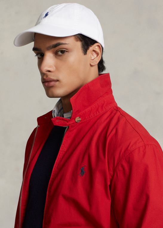 rl 2000 rød Mænd Ralph Lauren bayport poplin jakke Z426B1106
