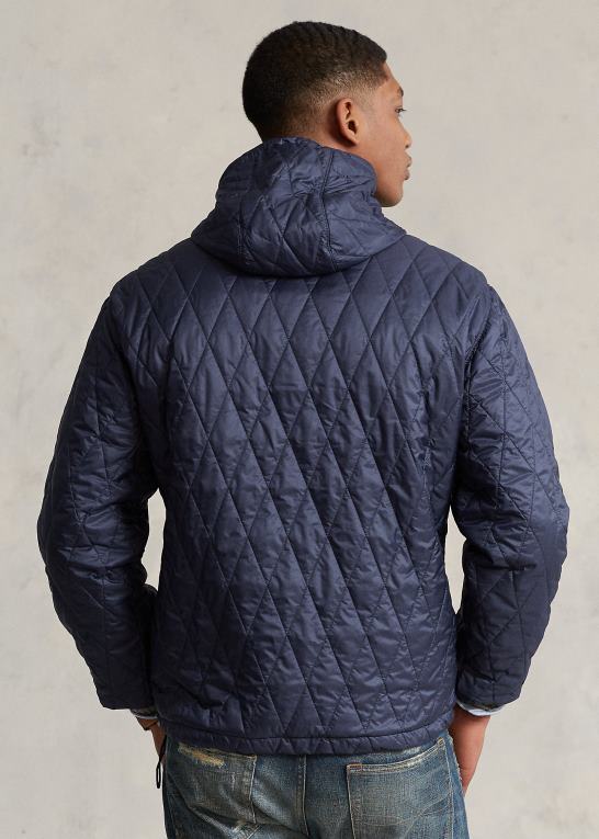 skygge flåde Mænd Ralph Lauren vandafvisende hættejakke Z426B114