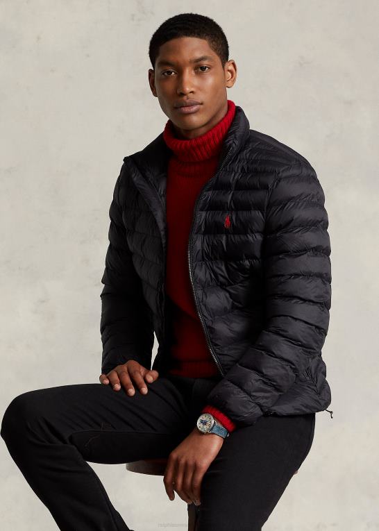 sort Mænd Ralph Lauren den pakkebare jakke Z426B141