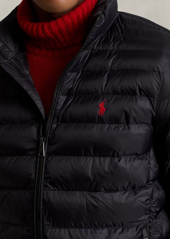 sort Mænd Ralph Lauren den pakkebare jakke Z426B141