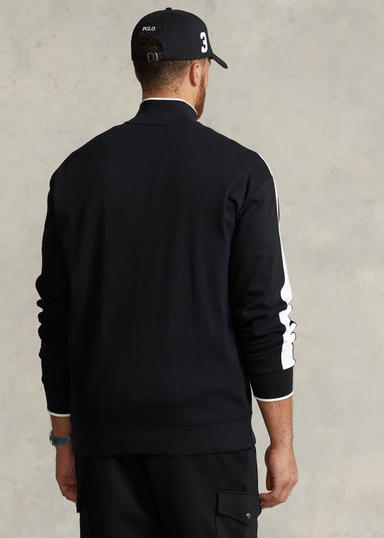 sort Mænd Ralph Lauren interlock træningsjakke Z426B1634