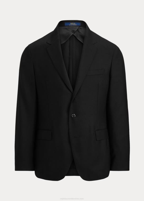 sort Mænd Ralph Lauren polo blød uld oxford jakkesæt Z426B541