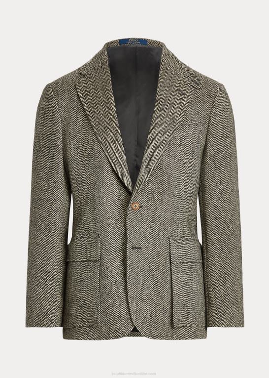 sort og creme Mænd Ralph Lauren rl67 jakken Z426B8522