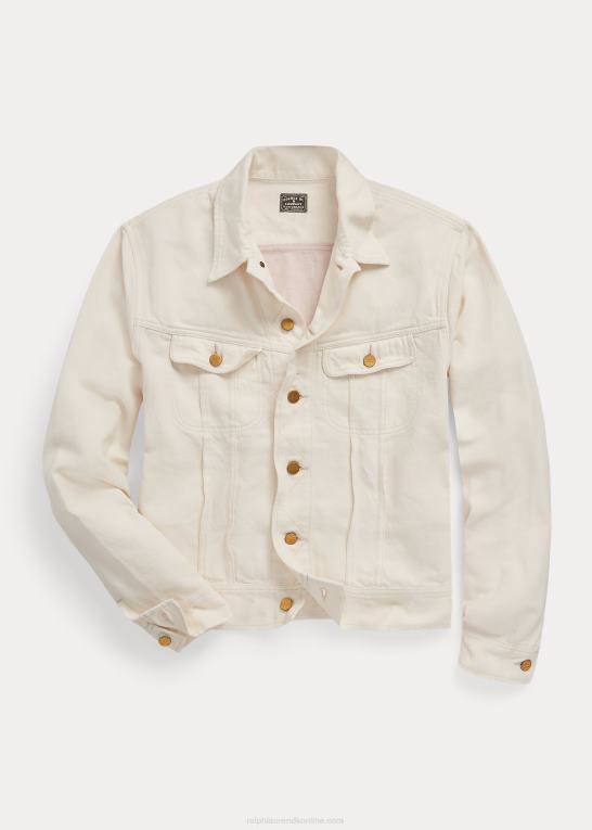 sten multi Mænd Ralph Lauren truckerjakke i denim med paneler Z426B8707
