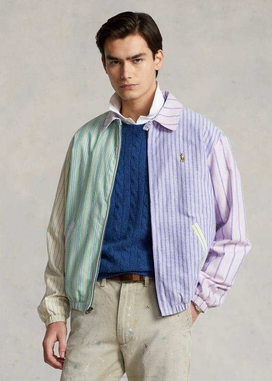 stribe multi Mænd Ralph Lauren bayport stribet oxford sjov jakke Z426B8603