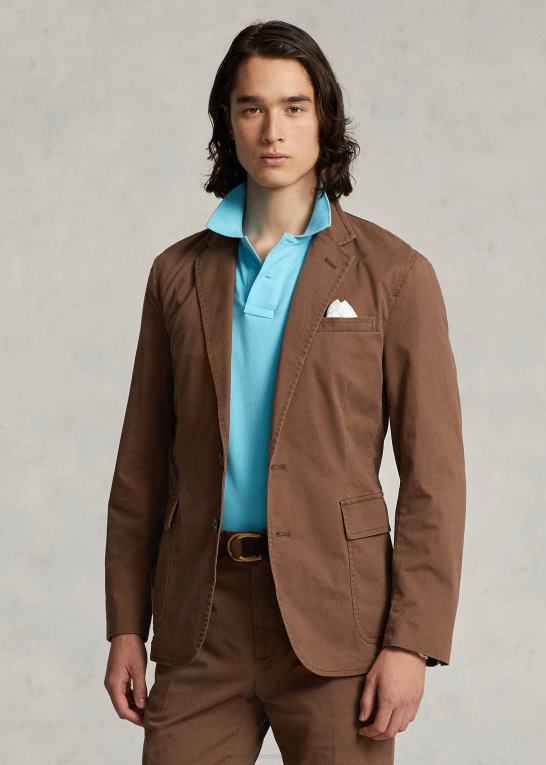 teaktræ Mænd Ralph Lauren polo ukonstrueret stretch chino jakke Z426B614