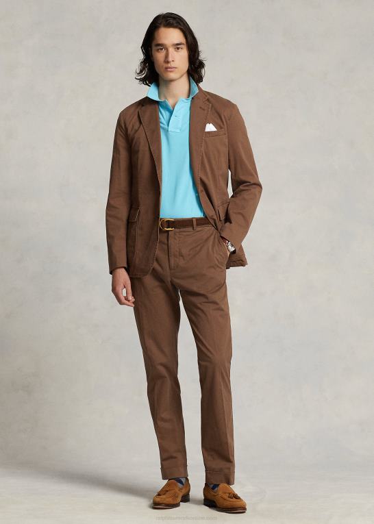 teaktræ Mænd Ralph Lauren polo ukonstrueret stretch chino jakke Z426B614