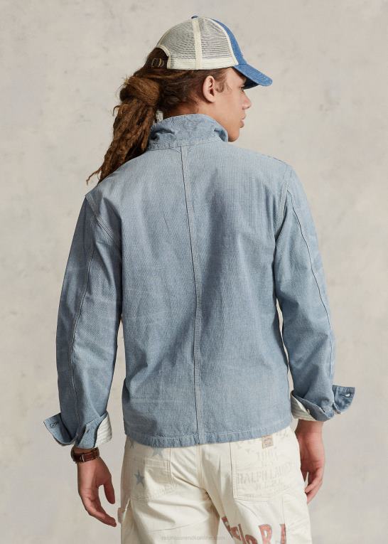 tiverton Mænd Ralph Lauren micro-check indigo denim jakke Z426B119