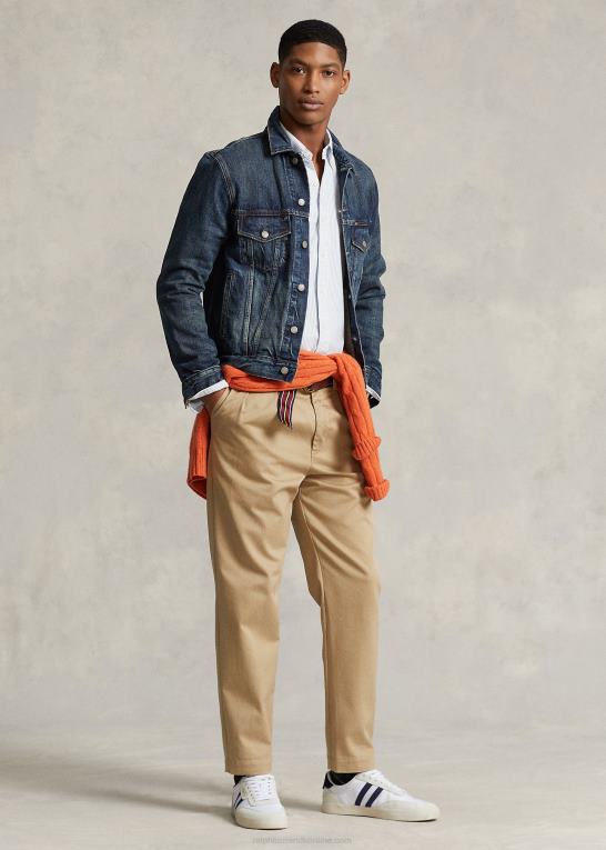 trenton Mænd Ralph Lauren falmet denim trucker jakke Z426B911