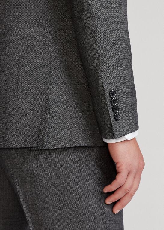 mellemgrå multi Mænd Ralph Lauren polo uld hajskind dragt Z426B1312